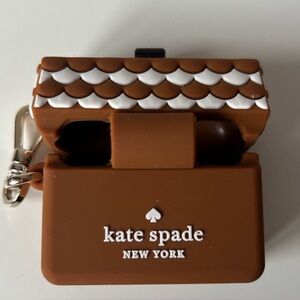 Kate Spade gingerbread house Brown and White AirPods Case